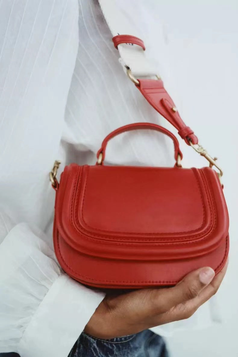 Red Mini Flip Shoulder Casual Portable Crossbody Bag Red