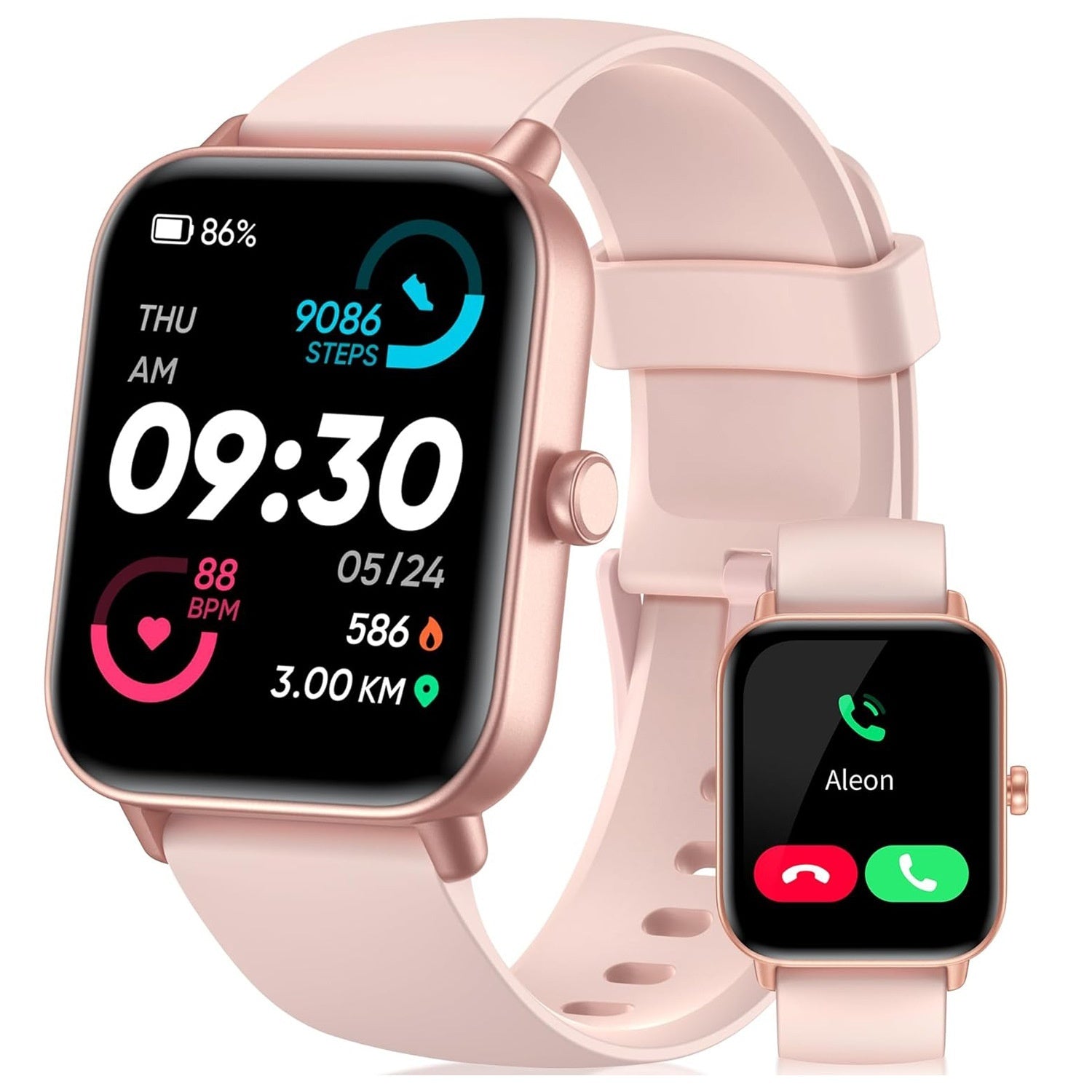 Multi Functional Sports Mode Smartwatch Pink