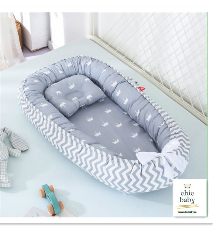 Baby Removable And Washable Bed Crib Portable Crib Travel Bed For Children Infant Kids Cotton Cradle M 50x85cm