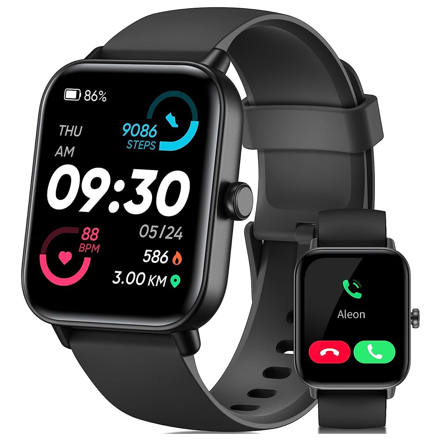 Multi Functional Sports Mode Smartwatch Black