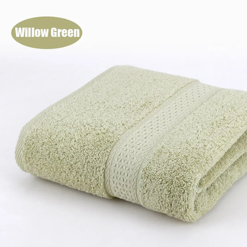 Pure Cotton Super Absorbent Large Towel Bath Towel Willow Green