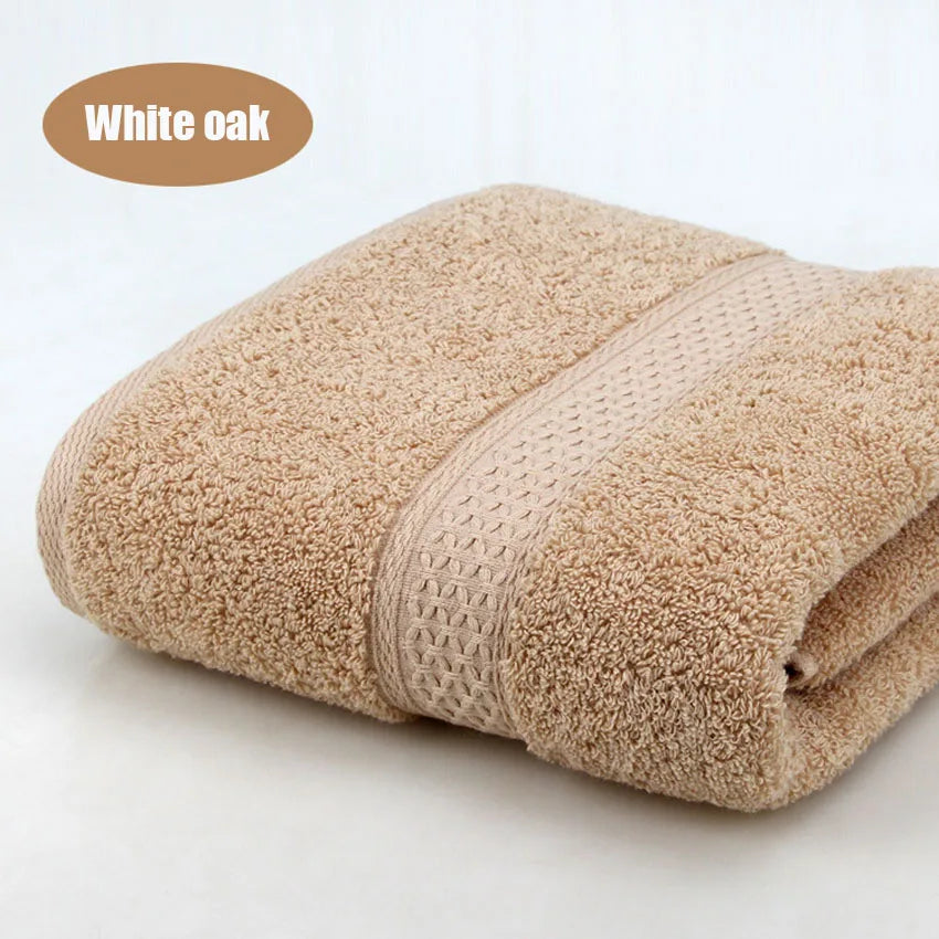 Pure Cotton Super Absorbent Large Towel Bath Towel White oak