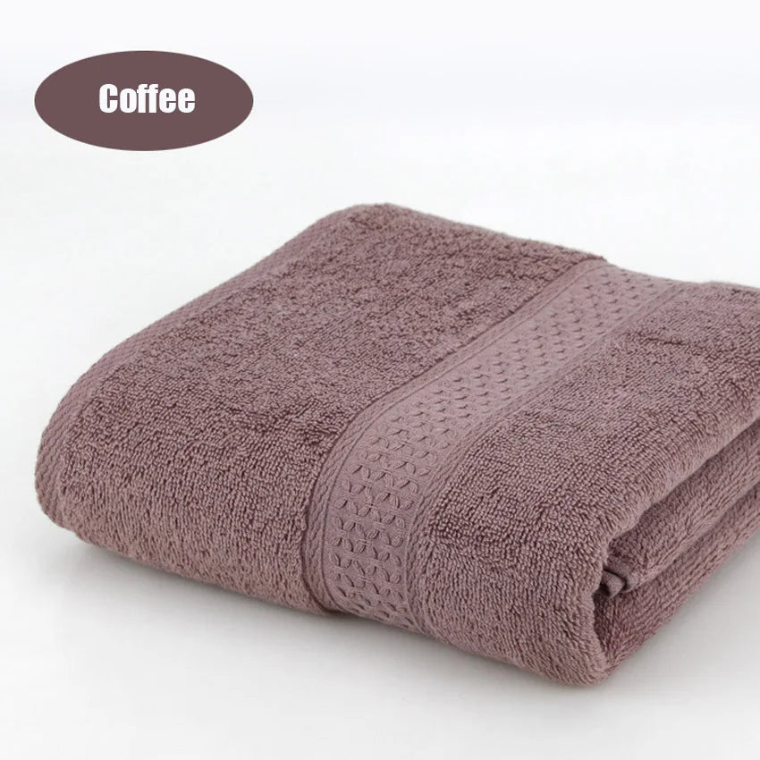 Pure Cotton Super Absorbent Large Towel Bath Towel Coffee