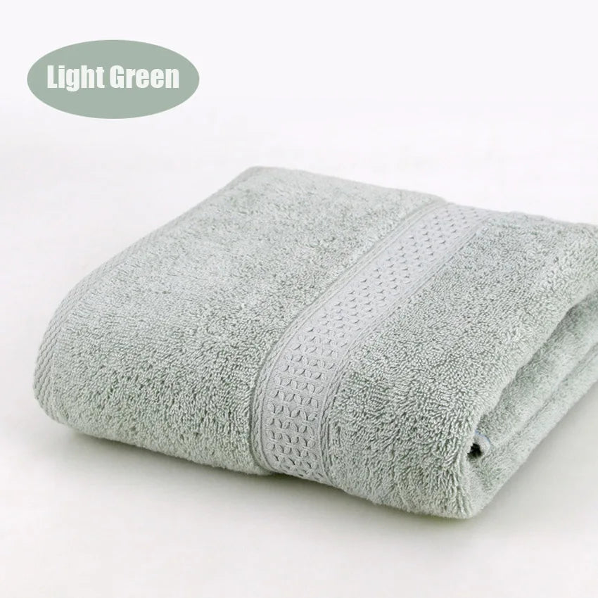 Pure Cotton Super Absorbent Large Towel Bath Towel Light Green