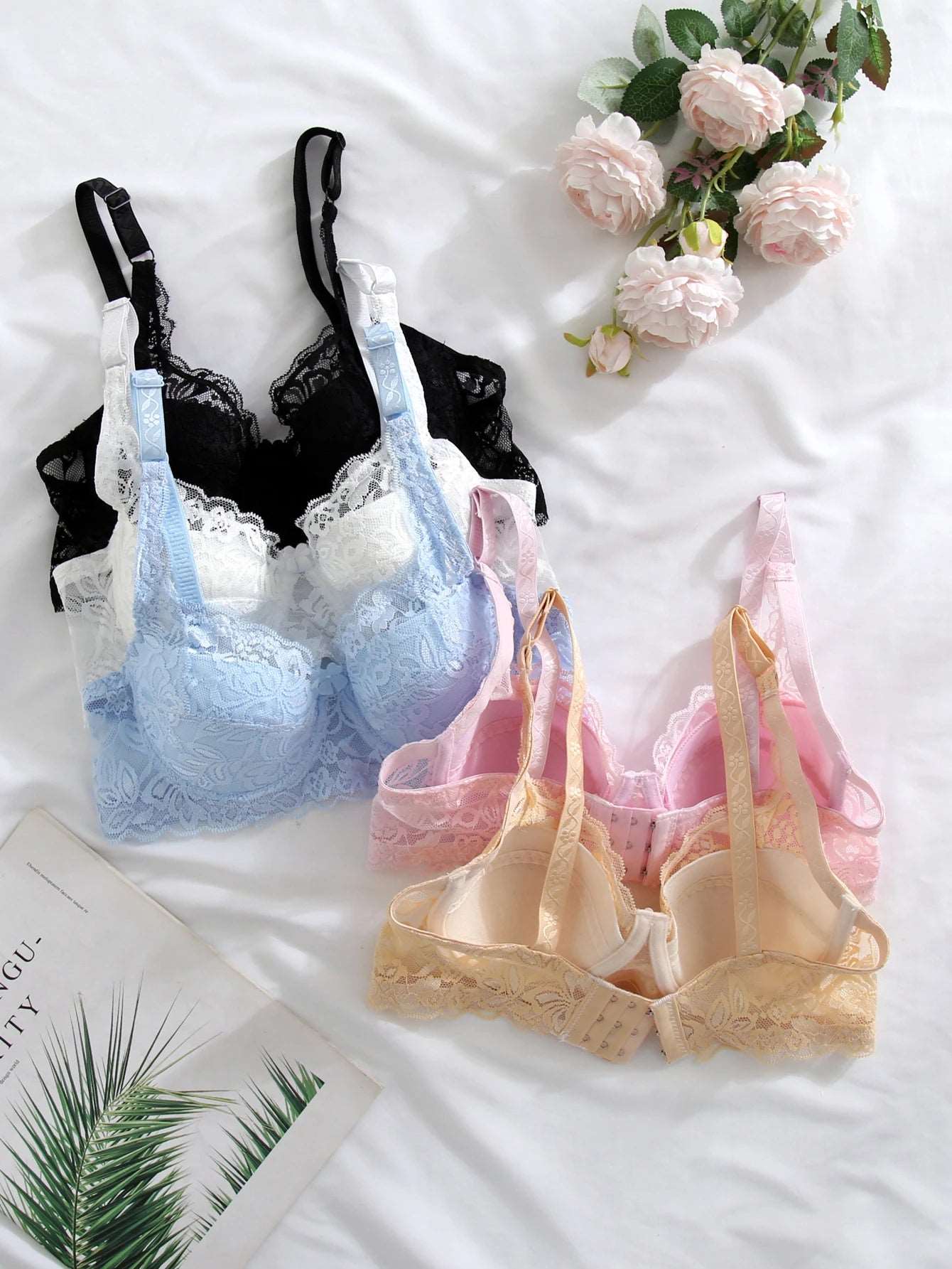 Bra Lace Women's Bra Push Up Bra With Padding Transparent Underwear Plus Size Lady Lingerie Female Underwear Tops Brassiere