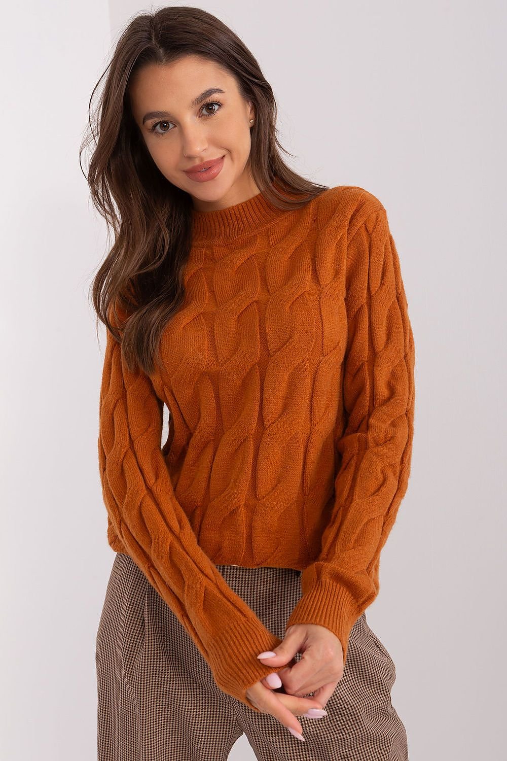 Women's Sweater Jumper brown one-size-fits-all