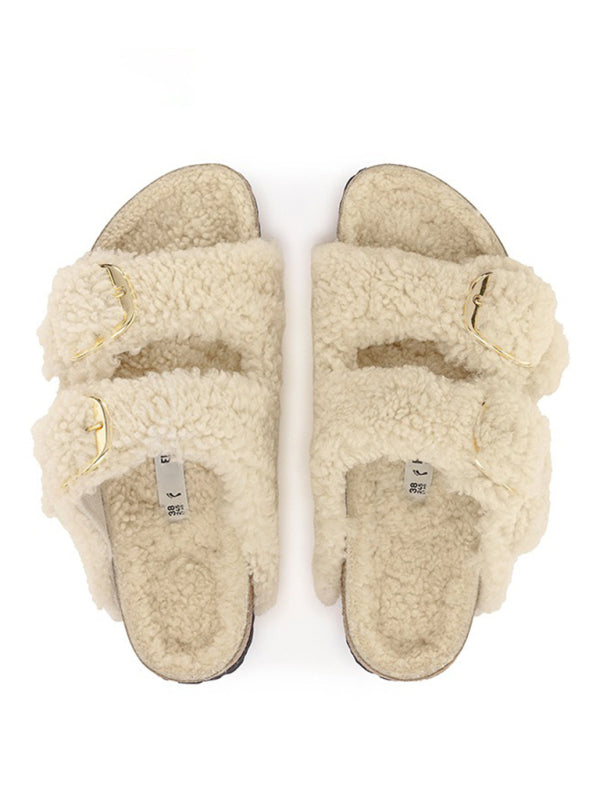 women's warm slippers cork sole Birkenstocks