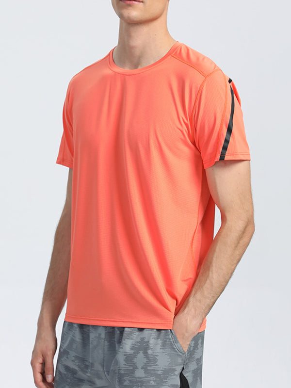 Men's loose, breathable and quick-drying sports t-shirt Orange